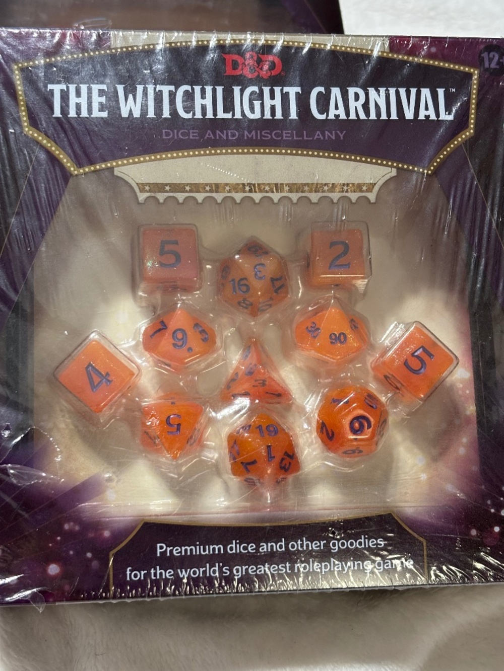 Dungeons and Dragons Game Dice Set Witchlight Carnival D&D